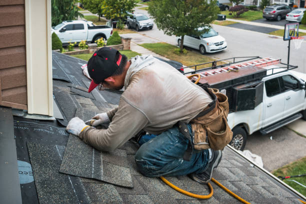Professional Roofing technician working in Long Grove, IA